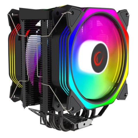 Chłodzenie CPU Rampage OCTAGONC60-BLACK LGA1700/AM5 1800RPM 2x 120mm ARGB PWM Chłodzenie CPU Rampage OCTAGONC60-BLACK LGA1700/AM5 1800RPM 2x 120mm ARGB PWM