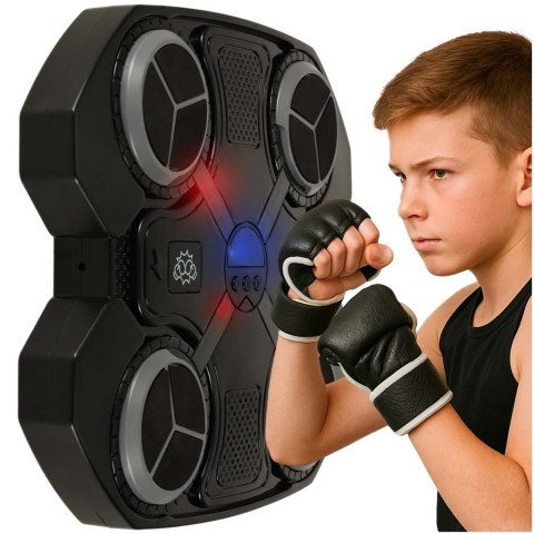 Tarcza bokserska treningowa na ścianę trenażer muzyka LED USB rękawice Tarcza bokserska treningowa na ścianę trenażer muzyka LED USB rękawice