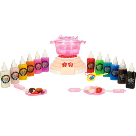 Klej żel kryształowy 3D crystal glue magiczna kuchnia szablony kreatywny zestaw 62 elementy morelowy